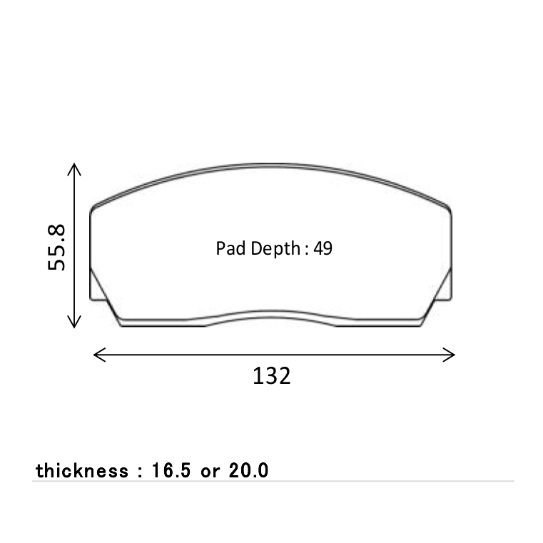 Winmax Bremsbeläge passend für D2 6-Kolben 286/304mm Vorderachse
