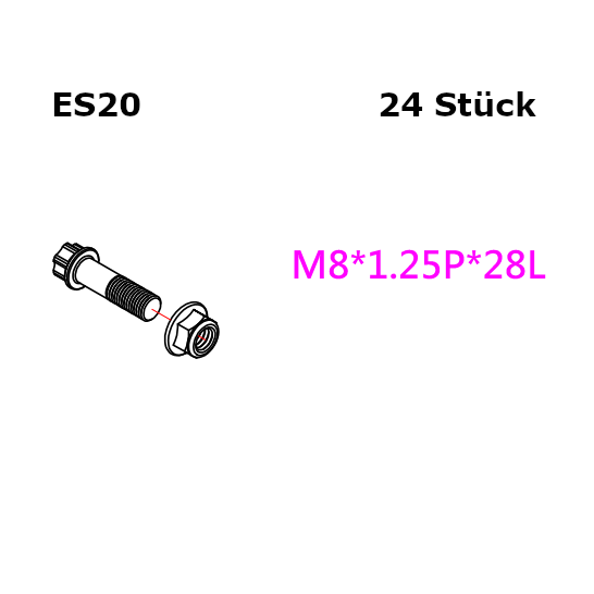 D2 Schraubensatz / Bobbin Satz 330/356mm